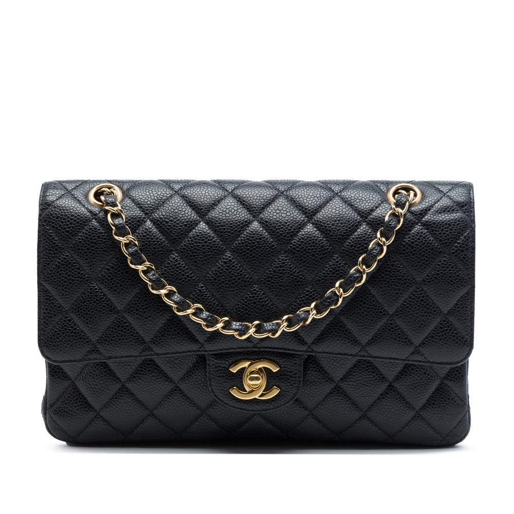 Pre-Loved Chanel Medium Classic Caviar Double Flap